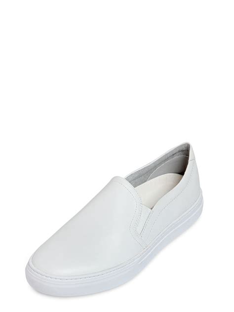 men's white slip on sneakers.